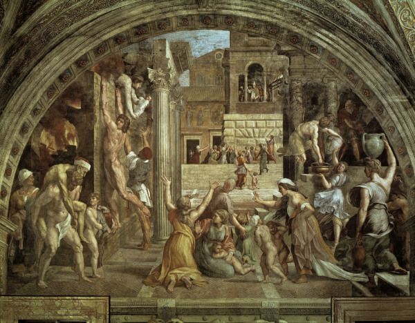 Raphael / The fire in the Borgo / c.1514 from 
