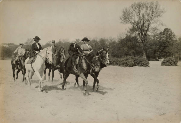 Riders in Berlin Tiergarten / c.1910 from 
