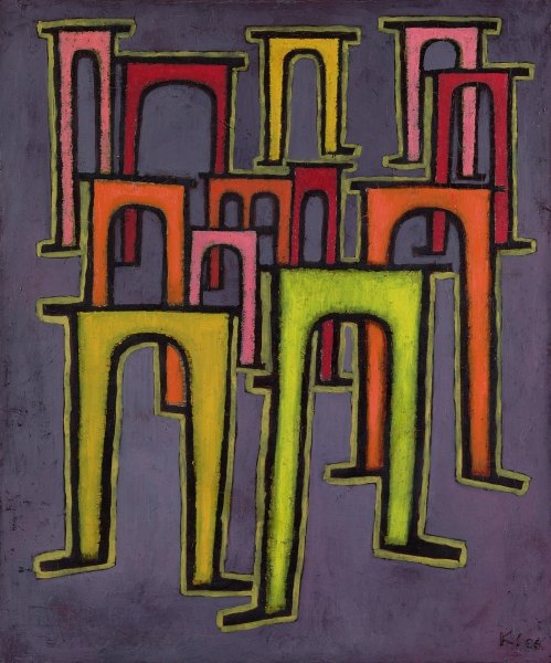 Revolution of the Viaduct, 1937 (no 153) (oil on primed cotton)  from 