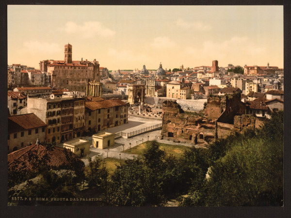 Italy, Rome, Palatine Hill from 
