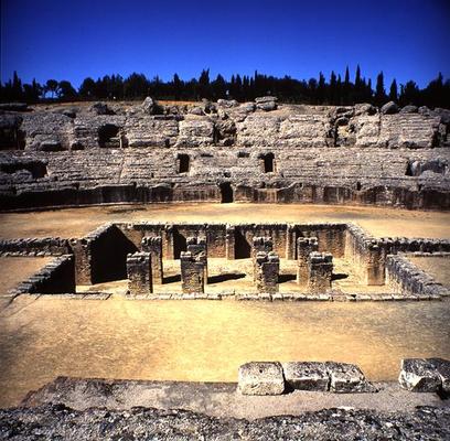 Ruins of the Roman amphitheatre, built in beginning of 2nd century AD (photo) from 