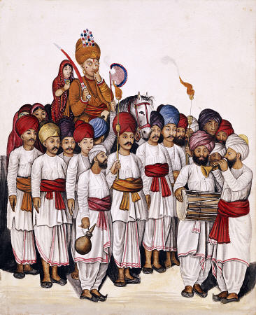 Scenes From A Marriage Ceremony: The Wedding Procession; Kutch School, Circa 1845 from 
