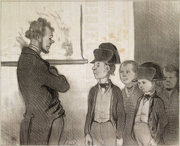 School, ...nouvel uniform / H.Daumier from 