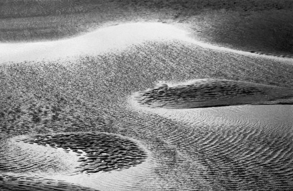 Sea and sand, Porbandar (b/w photo)  from 