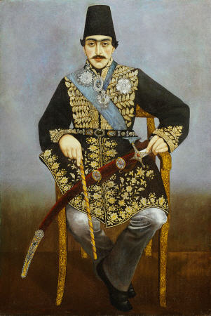 Seated Portrait Of Nasir Al-Din Shah from 
