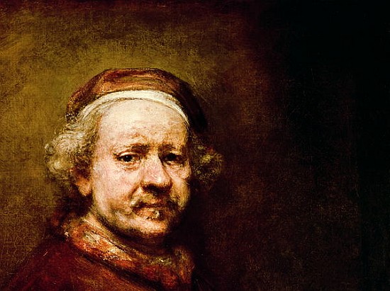 Self Portrait in at the Age of 63, 1669 (detail of 3739) from 