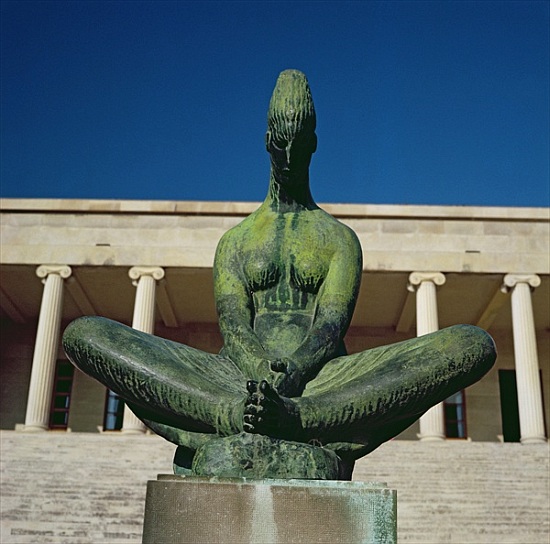 Statue in front of the Anthropological Museum, Split from 