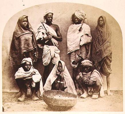 Saonras, an Aboriginal Tribe from Saugor, Central India, no. 355 from 'Faces of India', pub. 1872 (s from 