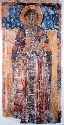 St. Barbara, 9th-11th century (fresco) from 