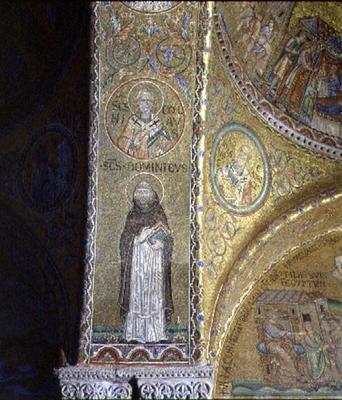 St. Dominic and St. Nicholas, mosaic in the atrium of San Marco Basilica (see also 60046-7) from 