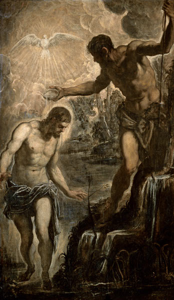 Tintoretto / Baptism of Christ from 