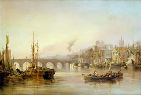 A View Of Newcastle From The River Tyne
