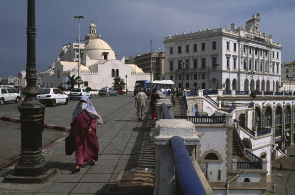 The mosque Djama Djedid on the port (photo)  from 