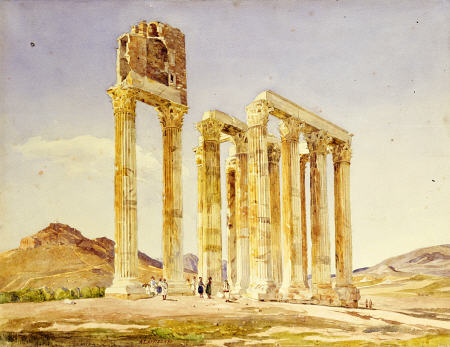 The Temple Of Olympian Zeus,  Athens from 