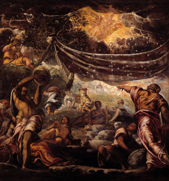 Tintoretto / The Manna Harvest from 