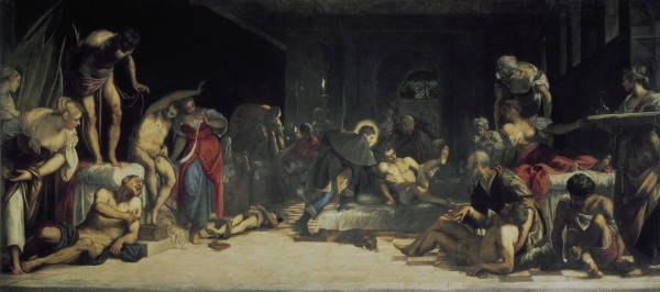 Tintoretto, originally Jacopo Robusti 1518-1594. ''St.Roche healing Victims of the Plague'', 1549. O from 