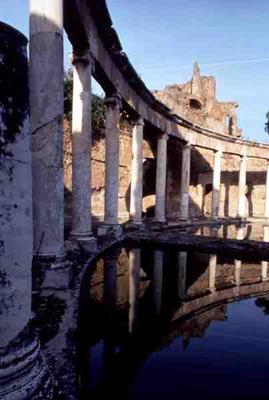 The Canopus canal surrounded by a cryptoporticus, Roman, 2nd century AD (photo) from 