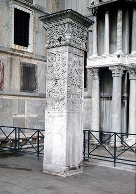 The Column of Acri, in the San Marco Piazzetta, Venice, Islamic-Byzantine from 