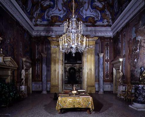 The entrance hall, designed for Cardinal Pietro Aldobrandini by Giacomo della Porta (1532-1602) 1601 from 