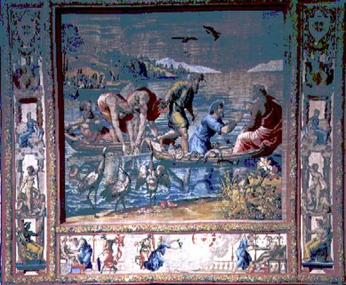 The Miraculous Draught of Fishes, from the Brussels Tapestries, replicas of Raphael's Vatican series from 