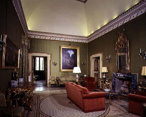 The 'Salotto Verde' (Green Room) designed for Cardinal Pietro Aldobrandini by Giacomo della Porta (1 from 