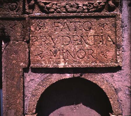 The terrace, detail of inscription (photo) from 