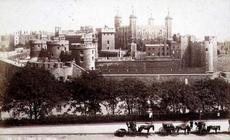 The Tower of London (sepia photo)