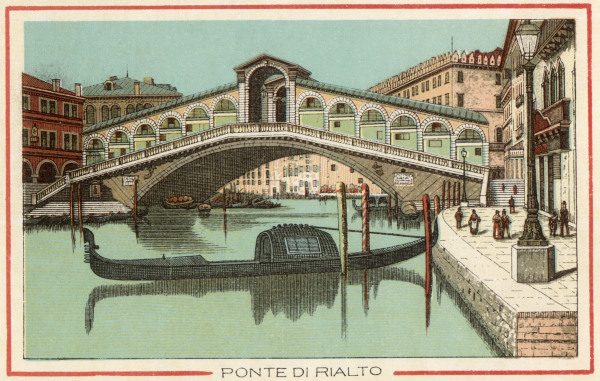 Venice, Rialto-Bridge from 