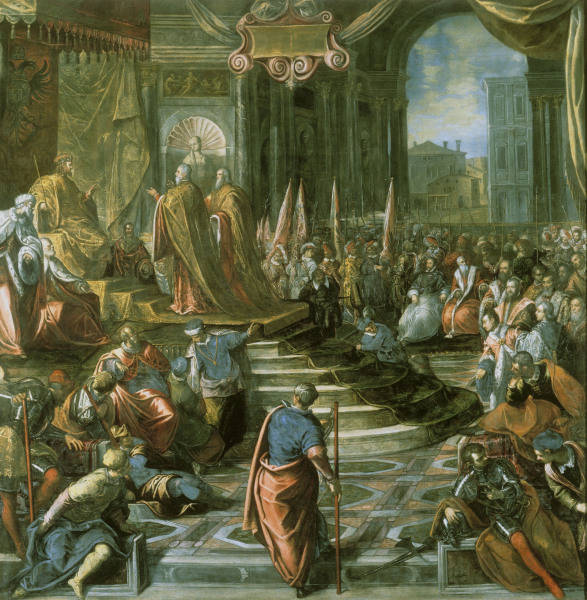 Tintoretto / Papal-Venetian Peace Deleg. from 