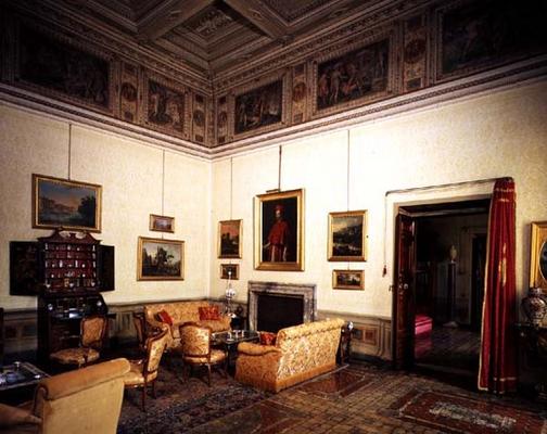 View of a hall on the piano nobile, designed by Antonio da sangallo the Younger (1483-1546) and Nann from 