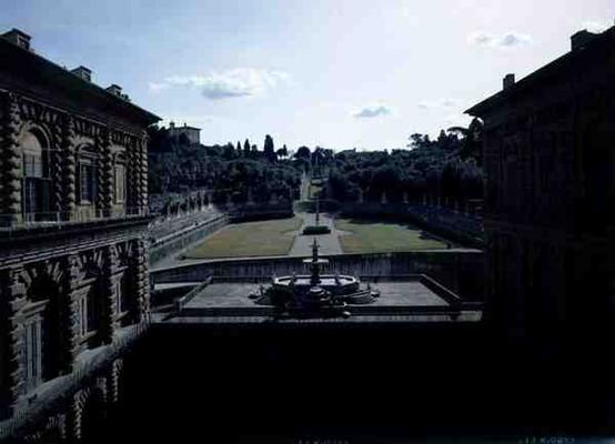 View of the Boboli Gardens and the Fontana del Carciofo, designed by Franceso Susini (fl.1635-46) in from 