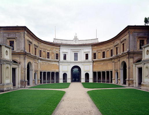View of the courtyard facade, designed by Giacomo Vignola (1507-75) 1551-55 (photo) from 