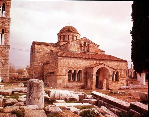 View of the exterior, built under Koimisis Theotokon, 873-74 AD (photo) from 