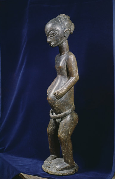 Weibliche Statuette, Luba / Holz from 
