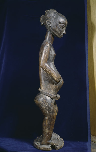Weibliche Statuette, Luba / Holz from 