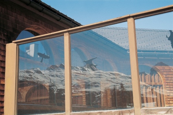 Wooden glass frame, St. Moritz (photo)  from 