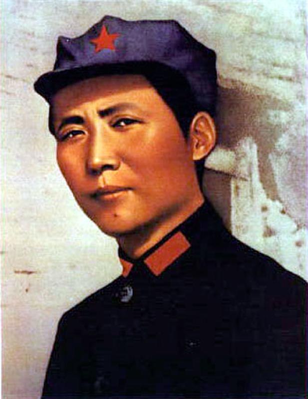 young Mao Tse Zedong poster for 1000 years of life for President Mao c. 1921 at time of creation of  from 