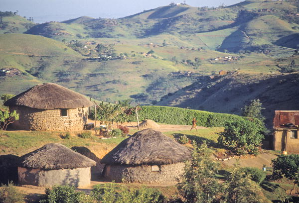 Zulu Village, near Eshowe (photo)  from 