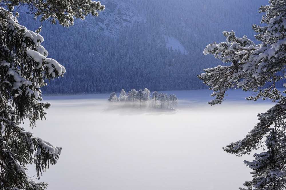 fog over frozen lake from Norbert Maier