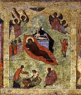The Nativity of Our Lord, Russian icon from the iconostasis in the Cathedral of St. Sophia