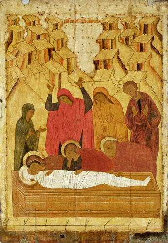 Grablegung Christi from Novgorod school painting of icones