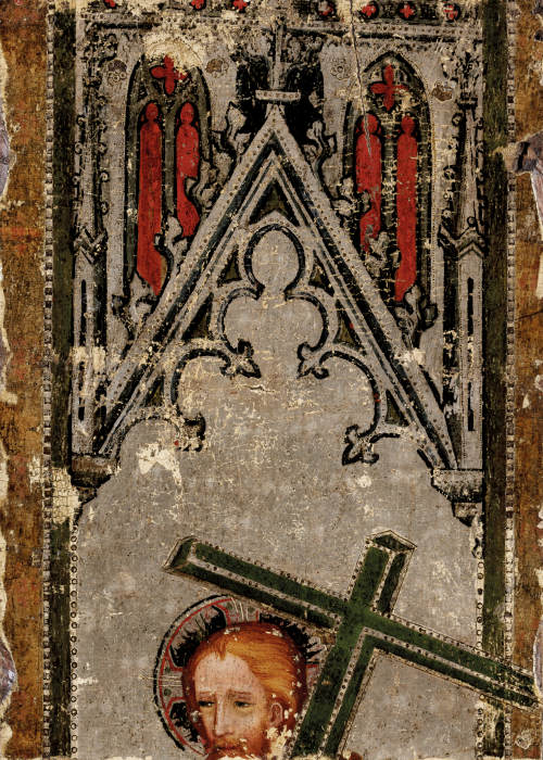 Christ Carrying the Cross (fragment, upper half) from Nürnberger Meister um 1350/60