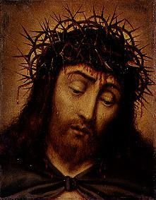 Head Christi with crown of thorns from Oberitalienisch