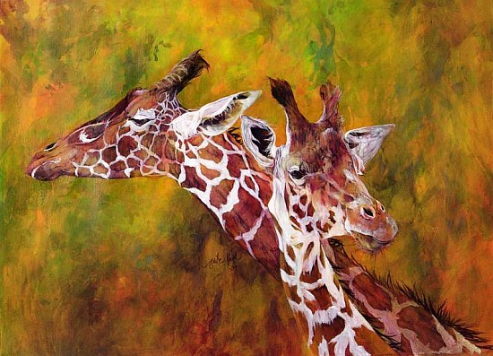 Giraffe, 1997 (acrylic and pencil crayon on paper)  from Odile  Kidd