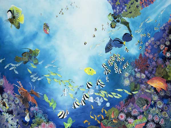 Underwater World III, 2002 (acrylic on twill)  from Odile  Kidd