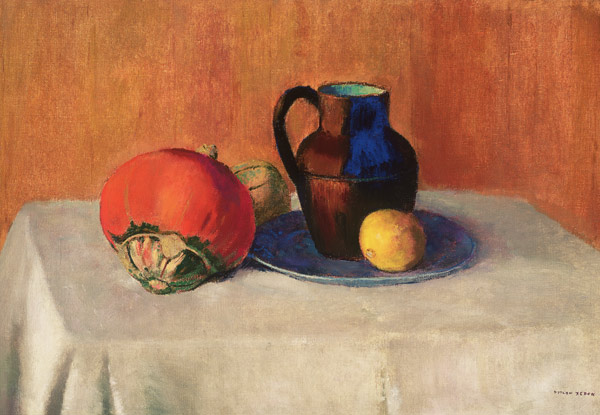 Still Life with a Pitcher from Odilon Redon