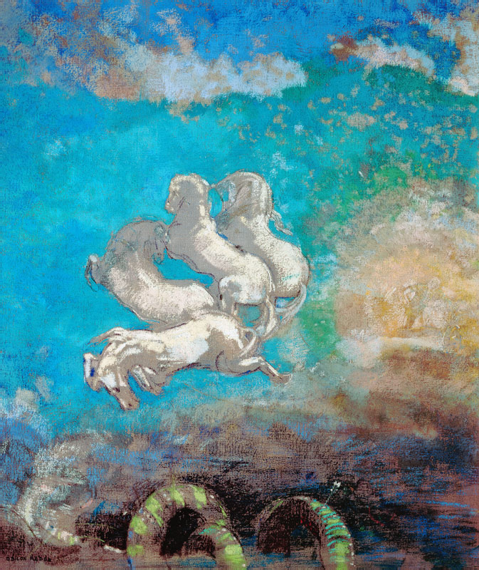 The Chariot of Apollo from Odilon Redon