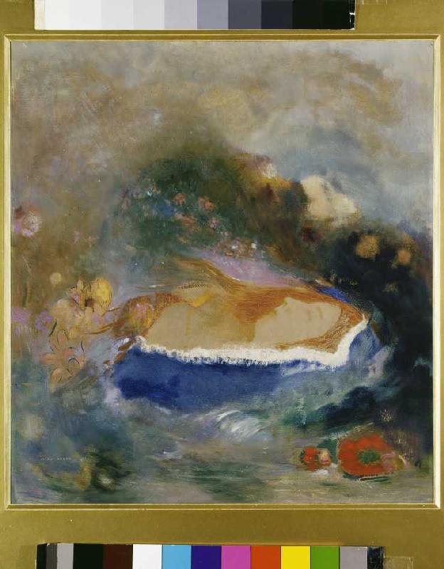 The blue cape (or: Ophelia) from Odilon Redon