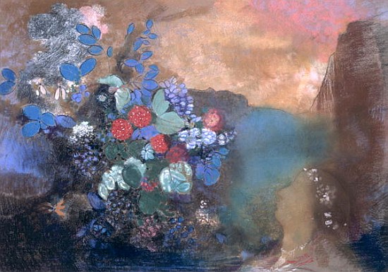 Ophelia among the Flowers, c.1905-8 from Odilon Redon