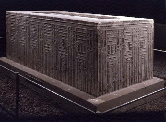 Sarcophagus from Abu Roach (limestone) from Old Kingdom Egyptian